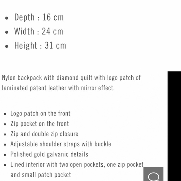 Moschino Black Diamond Quilted logo backpack New!💕 - Picture 3 of 14